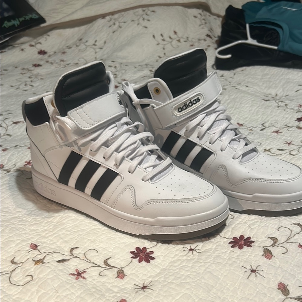 adidas White and Black Athletic Shoes